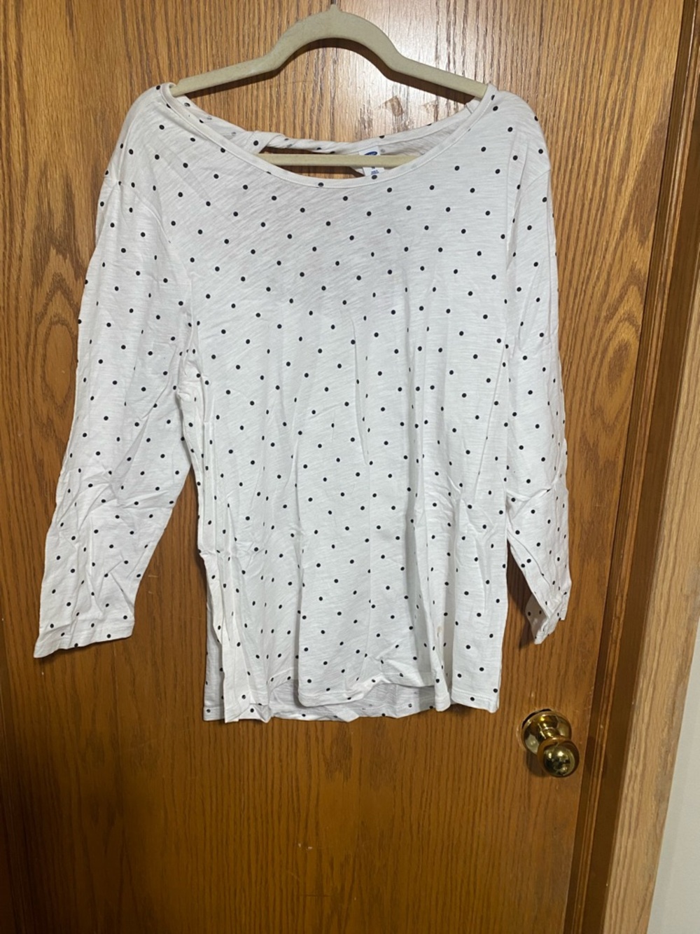 Polkadot twist back top